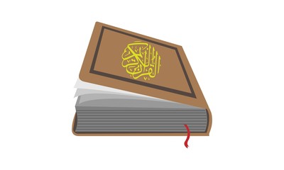 Koran AL Kareem in vector illustrator, the holy quran vector icon. 
