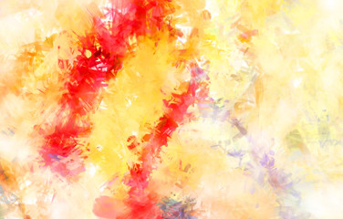 Brushed Painted Abstract Background. Brush stroked painting. Artistic vibrant and colorful wallpaper..