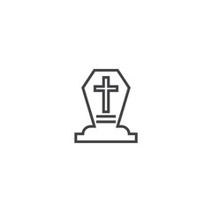 Gravestone Logo Template vector symbol