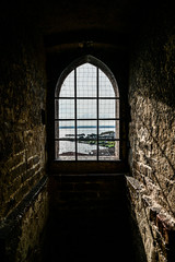 Fototapeta na wymiar window in the old castle