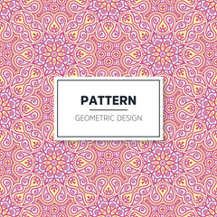 Seamless mandala islamic pattern. Vintage elements