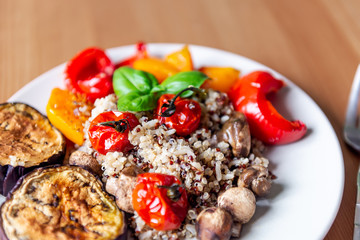 Roasted Vegetables and Quinoa