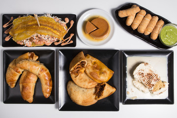 Different types of Venezuelan food