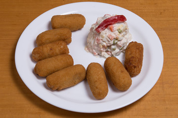 Potato croquettes (croquetas)