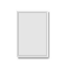 Vector White blank photo frame