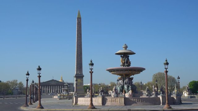 Place de la Concorde of Concorde Square is one of the major public squares in Paris, France