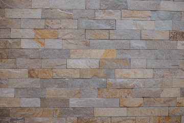 Photo of vintage brick gray wall texture surface.