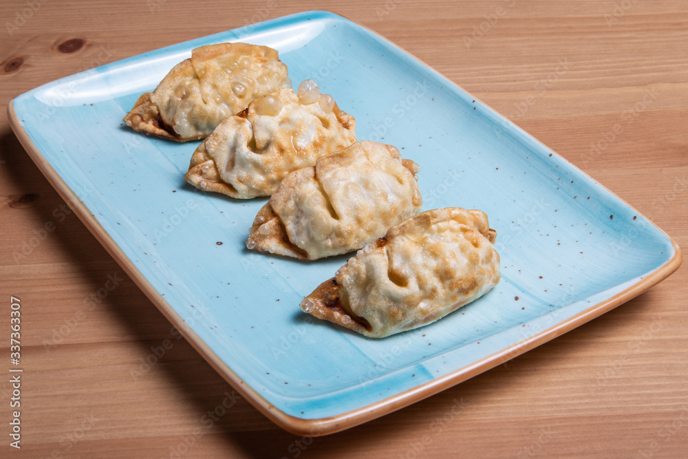 Wall mural gyoza or dumplings snack