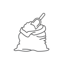 Flour bag icon. Vector