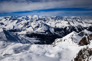 Fototapeta Krajobraz alpejski, widok z Kitzsteinhorn  obraz