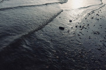 ice on the beach