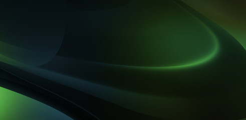 Fluid abstract background with colorful gradient. 2D illustration of modern movement.