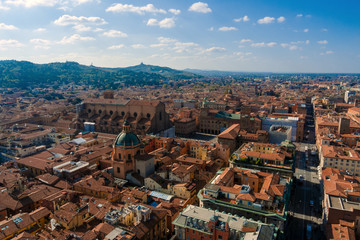 Fototapeta na wymiar Bologna, aerial view