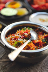 Biryani rice, traditional Indian recipe