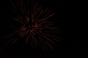 Obraz premium Fireworks in New Year Festival Celebration light background