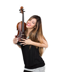 woman in love with fiddle