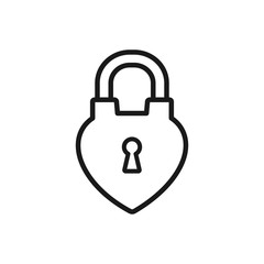 padlock vector icon, lock icon in trendy flat design