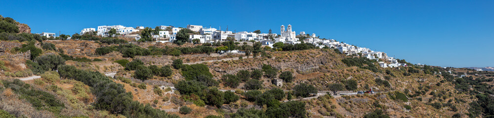 Panorama of Trypiti village with roads and typical vegetation © lisandrotrarbach