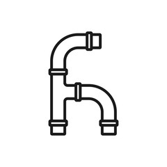 pipe icon in trendy flat design