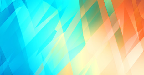 Fototapeta premium Abstract background. Striped colorful textured geometric wallpaper. Intersecting diagonal shapes pattern graphic. Vibrant design.