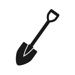 shovel icon vector logo template