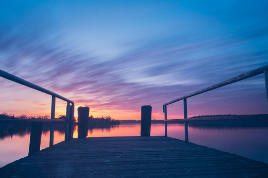 Sonnenaufgang Kellersee Malente Schleswig Holstein