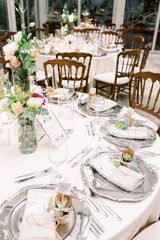 Wedding dining table. Rustic wedding.