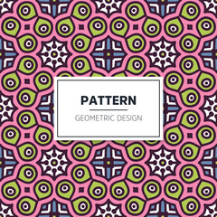 Seamless mandala islamic pattern. Vintage elements