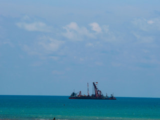 ship in the sea
