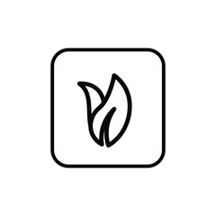 Go green Icon Template Logo Design Emblem Isolated Illustration logotype outline solid Background White 
