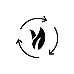 Go green Icon Template Logo Design Emblem Isolated Illustration logotype outline solid Background White 
