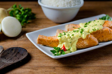 grilled salmon