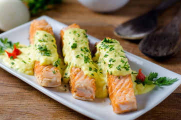 grilled salmon