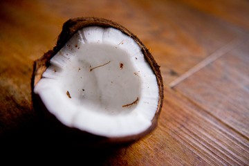 pure coconut in a shell 1