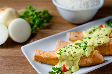 grilled salmon