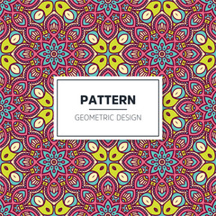 Seamless mandala islamic pattern. Vintage elements