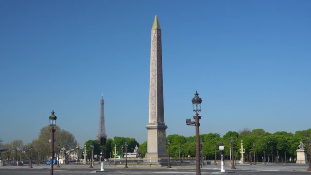 Place de la Concorde of Concorde Square is one of the major public squares in Paris, France