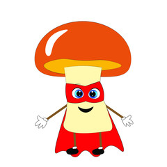 mushroom illustration. healthy and organic vegetable