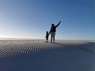 Mother & Son on beach