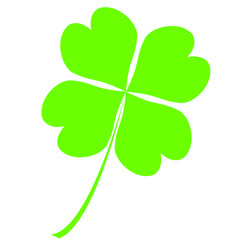 four leaf clover isolated