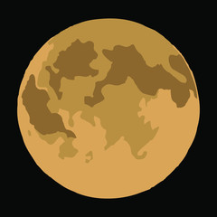 moon vector isolated