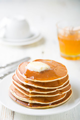 Pancakes with Butter and Honey