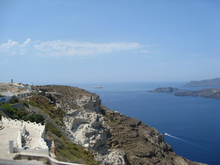 Travelling around Santorini