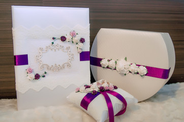 rings, wedding, flowers, purple, lilac, wedding album, wedding shoes, bag, clutch