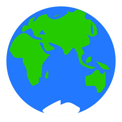 earth globe vector illustration