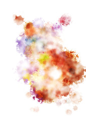 Brushed Painted Abstract Background. Brush stroked painting. Artistic vibrant and colorful wallpaper..