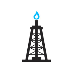 Gas And Oil Rig Icon