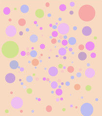 Multi-colored balls on a colored background.