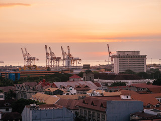 Fototapeta na wymiar Industrial Port of Metro Manila, Philippines