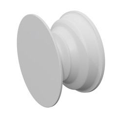 Blank Smarthone Cellphone Pop Socket Holder. 3d render illustration isolated on white background.